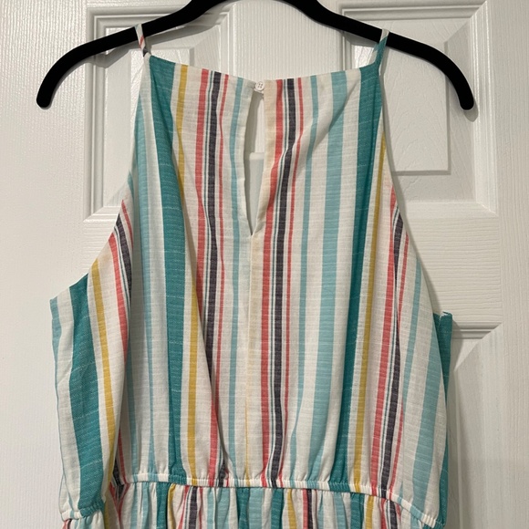 AQUA - Multi-Color Stripe Halter Top Dress - Picture 5 of 6